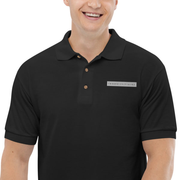 Inversionista180 Men's Black Polo Shirt - Image 2