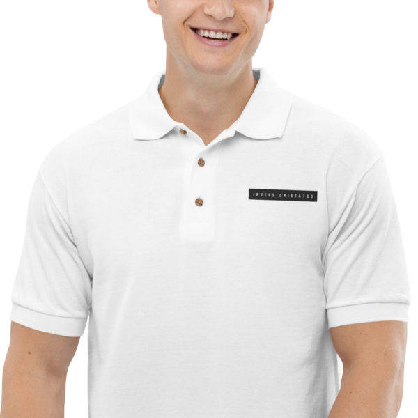 Inversionista180 Men's White Polo Shirt - Image 2